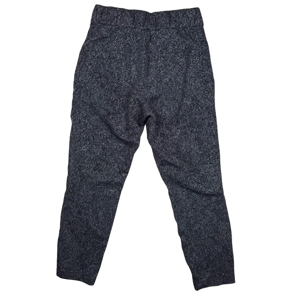 Lululemon Jogger Pants Drawstring‎ Pockets Athletic Casual Black White Size 4